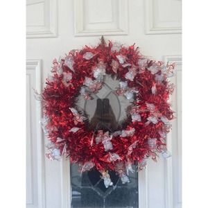 DIY Snowman Tinsel Garland Summer Wreath Base Frame Form